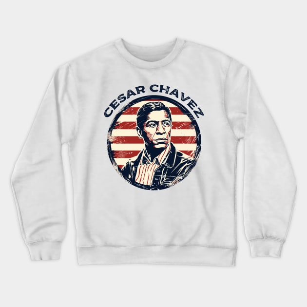 Cesar Chavez Crewneck Sweatshirt by Yopi